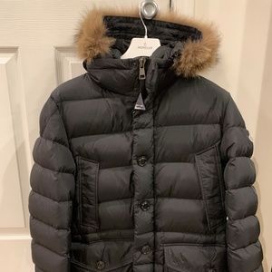 MEN'S MONCLER CLUNY JACKET - BLACK - SIZE 4 (EUC)